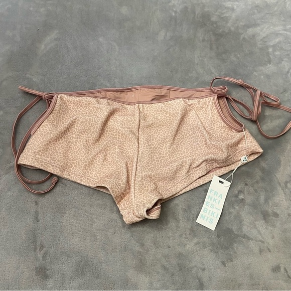 New! Frankie’s Bikinis Daphne Terry Cheeky Boy Short Coco Cheetah 10739 - Picture 6 of 12